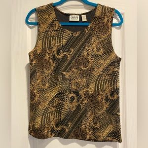 CHICO’S EARTHCOLOR/GOLD TANK (A-61)